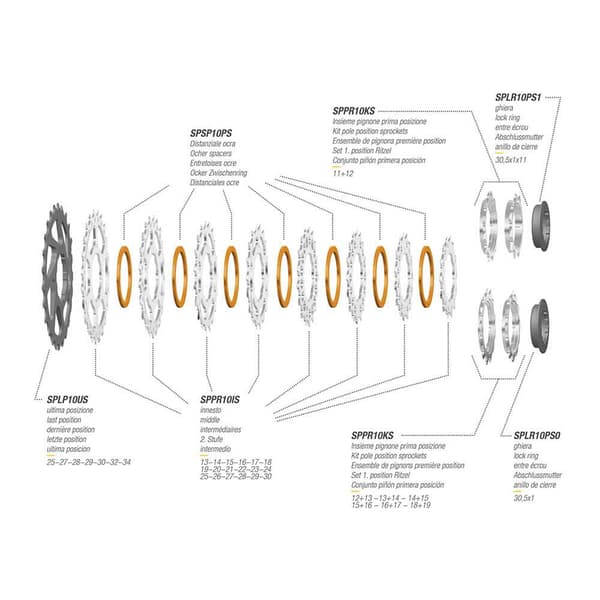 Miche Kassett Primato Shimano Silver 12s / 11-28t