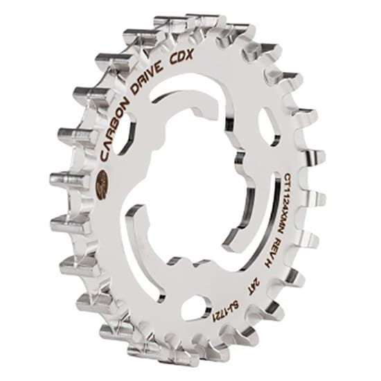Gates Carbon Drive Hammasratas Alfinelle/nexukselle/sturmeylle Cdx Center Track Hopeinen 1s / 24t
