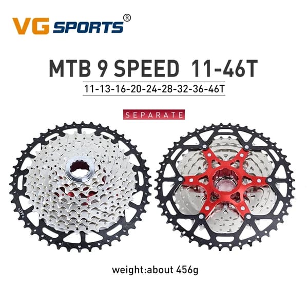 Cykelkassett, Bred Kompatibilitet, Jämn Växling, 12 S 11-50T svart
