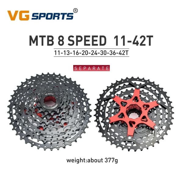 Cykelkassett, Bred Kompatibilitet, Jämn Växling, 12 S 11-50T svart