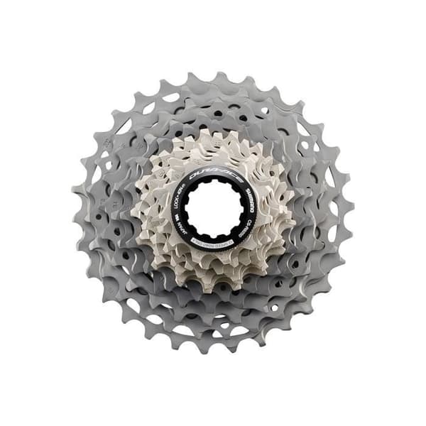 Shimano Dura-Ace CS-R9200-12 12-växlad cykelkassett - silver/svart - 11/12/13/14/15/16/17/19/21/24/27/30T