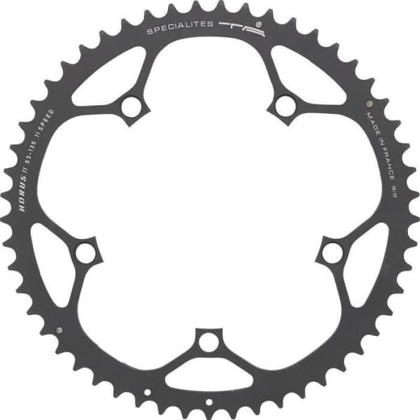 PLATÅ Diam 135 53 Tänder 5 Grenar HORUS CAMPAGNOLO EXTERIOR 11V Antracit SPECIALITETER TA