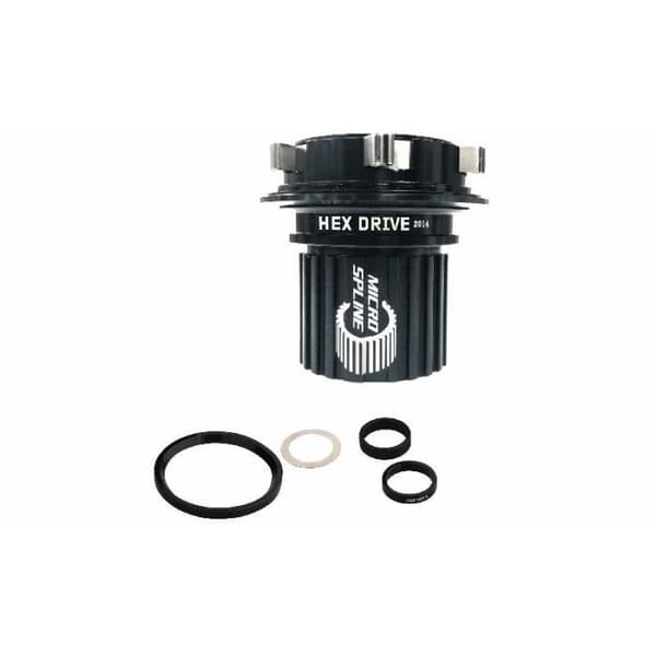 Spank HEX Shimano Micro Spline Anti-Bite aluminium freehub kropp - svart