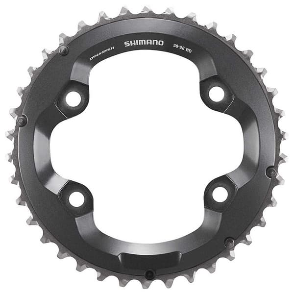 Shimano Kæderring M8000 38/28 Double Sort 38t