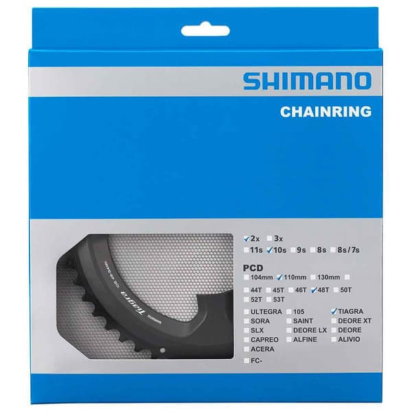 Shimano Kæderring Tiagra 4700 Sort,Grå 48t
