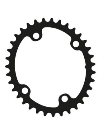 Rotor Oval Kedjehjul Q Ring Sram Axs 107 Bcd Svart 35t