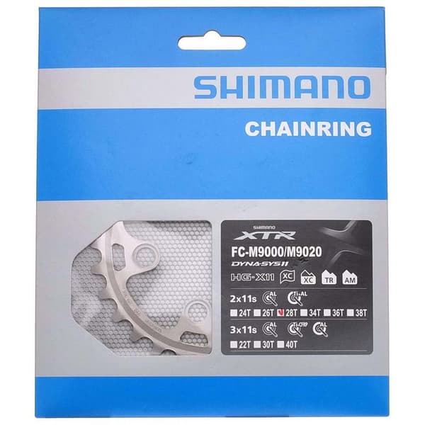 Shimano Kæderring M9000 Xtr Double Søvfarvet 28t