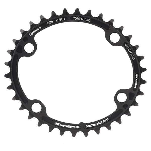 Rotor Kedjering Round Q 110 Bcd Outer Svart 37t