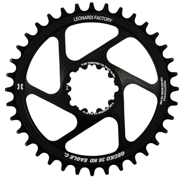 Leonardi Racing Ketjurengas Gecko Sram Gxp S6 Musta 28t