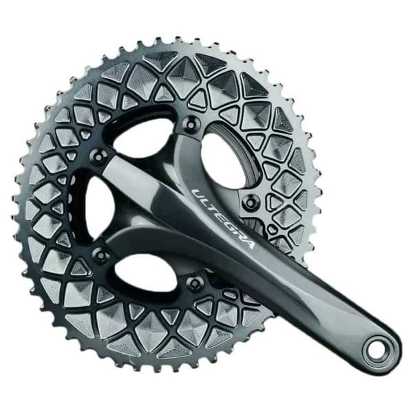 Absolute Black För Sram Kedjering Oval 110x5 2x Silver 52t