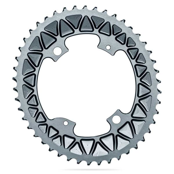 Absolute Black För Sram Kedjering Oval 110x5 2x Silver 52t