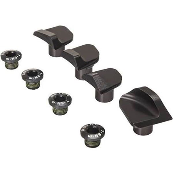 Rotor Chainring Bolts Covers Shimano Dura Ace 9100 Set Svart