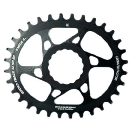 Leonardi Racing Direkte Montering Gecko Track Cannondale 6 Mm Offset Oval Kæderring Sort 34t