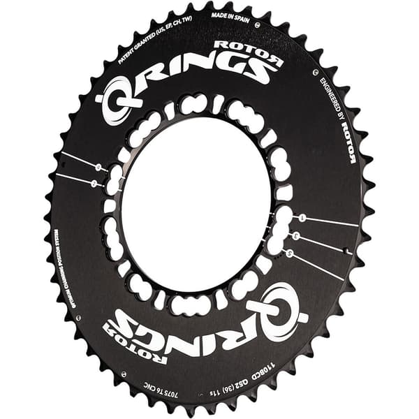 Rotor Kæderring Q Rings 110 Bcd Outer Aero Sort 53t