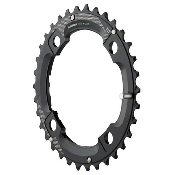 Sram Kæderring Mtb 104 Al5 Medium Pin Sort 34t
