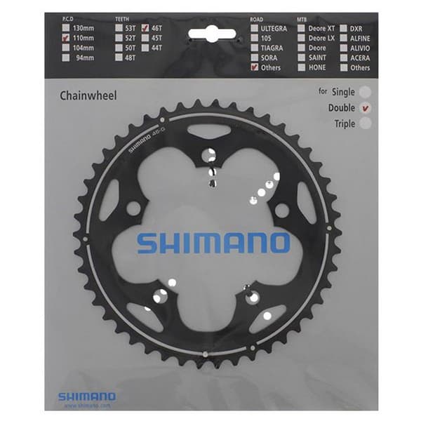 Shimano Kæderring Cx50 Sort 46t