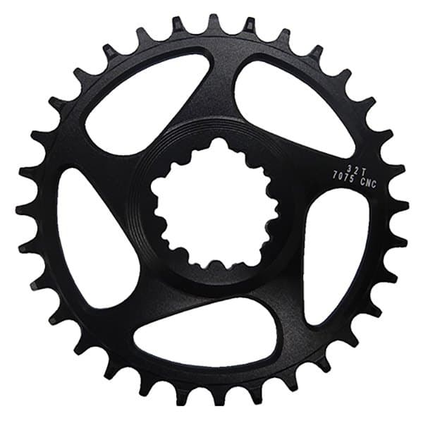 First Ketjurengas Direct Mount Round 0 Mm Offset Musta 34t