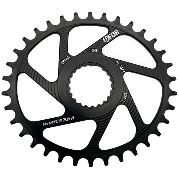 Ufor Oval Kæde-ring Direct Mount Sort 32t