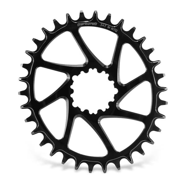 Garbaruk Oval Kedjehjul Bb30 Short Spindle Silver 34t