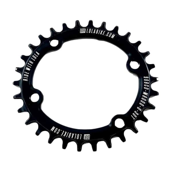 Lola Asymmetrisk M8000 96 Bcd Oval Kedjering Svart 30t