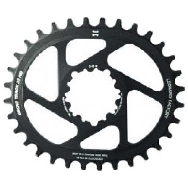 Leonardi Racing Direkt Montering Gecko Track Sram Gxp 6 Mm Offset Oval Kedjering Svart 28t