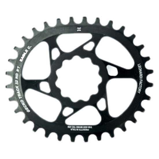 Leonardi Racing Oval Kedjekrans Direktmonterad Gecko Track Rotor Rex 1/2 Svart 34t