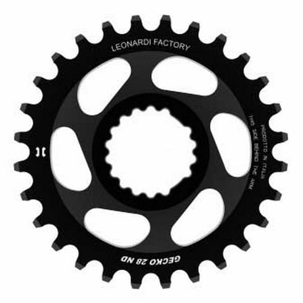 Leonardi Racing Oval Kedjehjul Gecko Track Race Face Svart 28t