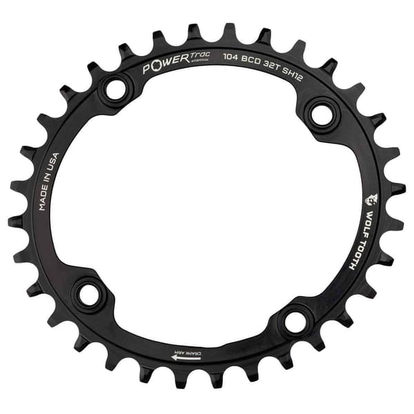 Wolf Tooth Oval Kedjehjul Shimano 12s 104 Bcd Svart 34t