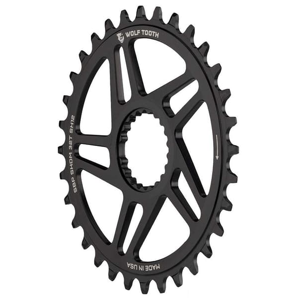 Wolf Tooth Shimano Direktfäste Kedjering Boost Hyperglide +12 32 Svart 32t