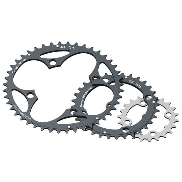 Stronglight Ketjurengas Mtb Exterior 4b 104 Bcd Musta 46t