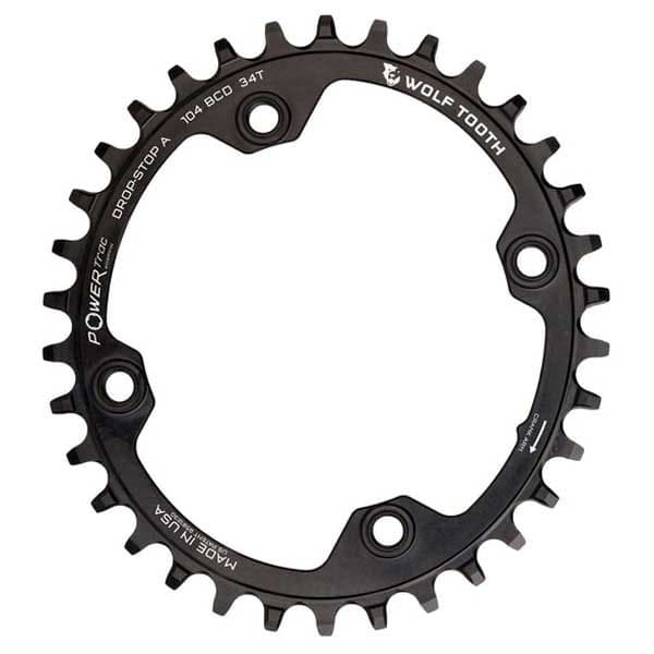 Wolf Tooth Oval Kedjehjul Drop B 104 Bcd Silver 34t