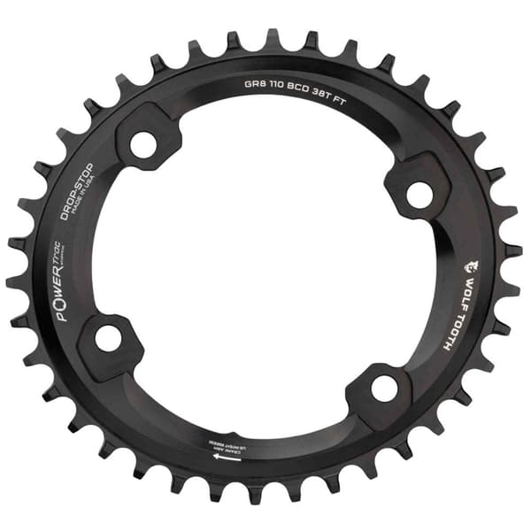 Wolf Tooth Oval Kedjehjul Shimano Grx 110 Bcd Svart 46t