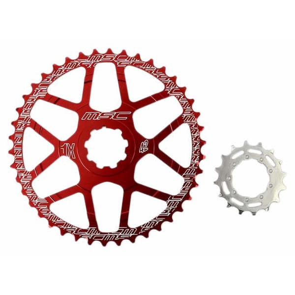 Msc Ratio-expander-drevkassetter Röd 42/16t