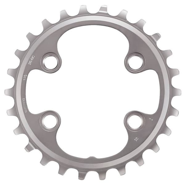 Shimano M8000 36/26 Double Kædehjul Hvid,Grå 26t
