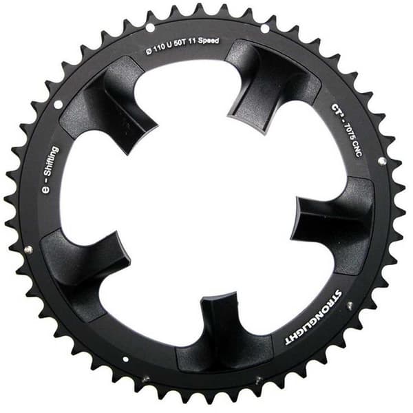 Stronglight Ct2 Exterior 5b Shimano 6750 110 Bcd Kedjehjul Svart 50t