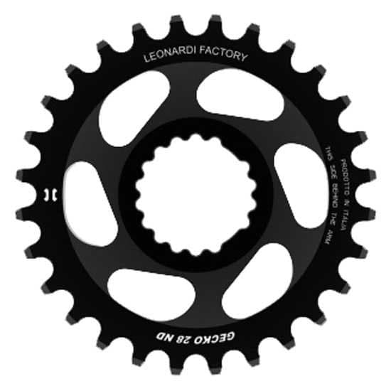 Leonardi Racing Gecko Track Rotor Rex 1 / 2 Dm Ovalt Kedjehjul Svart 30t