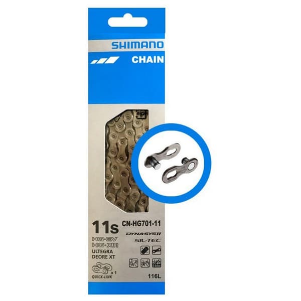 Shimano Vej/mtb Kæde Hg-701 Søvfarvet 116 Links