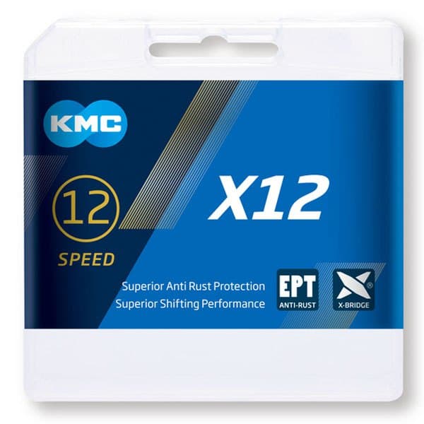 Kmc Väg/mtb Kedja X12 Ept Grå 126 Links