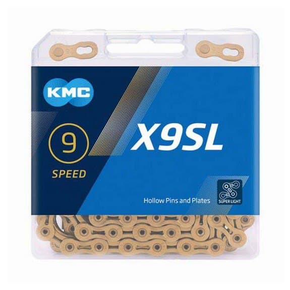 Kmc Väg/mtb Kedja X9sl Ti-n Guld 114 Links