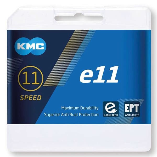 Kmc Tie/mtb-ketju E11 Ept Hopeinen 136 Links