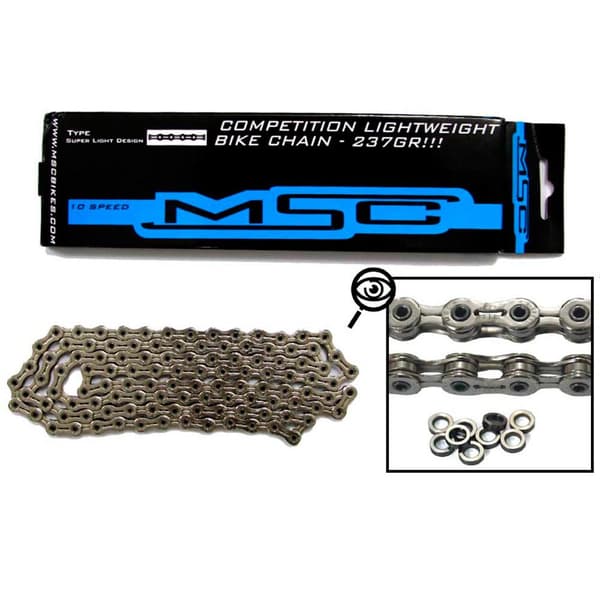 Msc Vej/mtb Kæde Ultralight Søvfarvet 112 Links