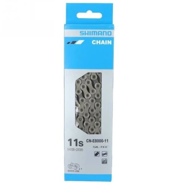 Shimano CN-E8000-11 HG-x11 E-bike design cykelkedja - silver - 126 länkar