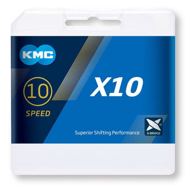 Kmc X10 Road/mtb Kedja Grå 50 Meters