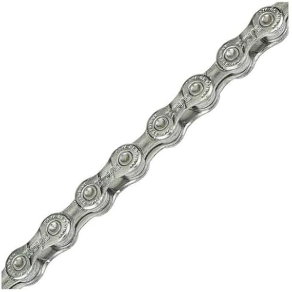 TAYA Kedja 0641306425991 9S x 136 Länkar för E-Bike Silver med SIGMA+ Unisex-Vuxen, Svart, Unica