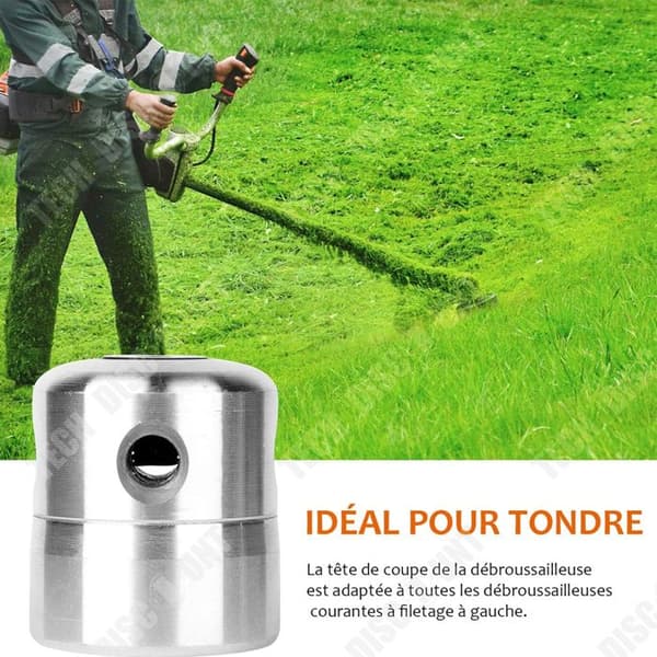 TD 4-pack röjkapshuvud Kabeltjocklek 2,4 mm 2,6 mm 3 mm universellt saxhuvud av aluminium trådtrimmerhuvud