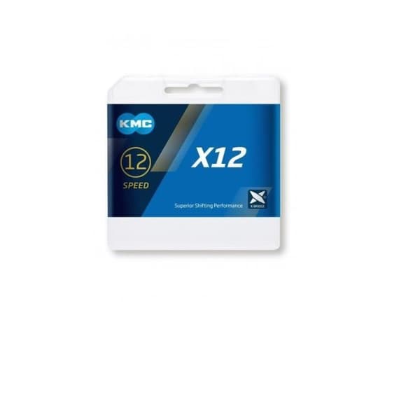KMC X12 TI-N 12V cykelkedja - svart/guld - 126 länkar