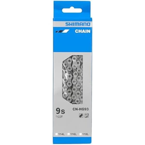 9-växlad kedja - SHIMANO - CN-HG93 - Silver - För vuxna - Unisex