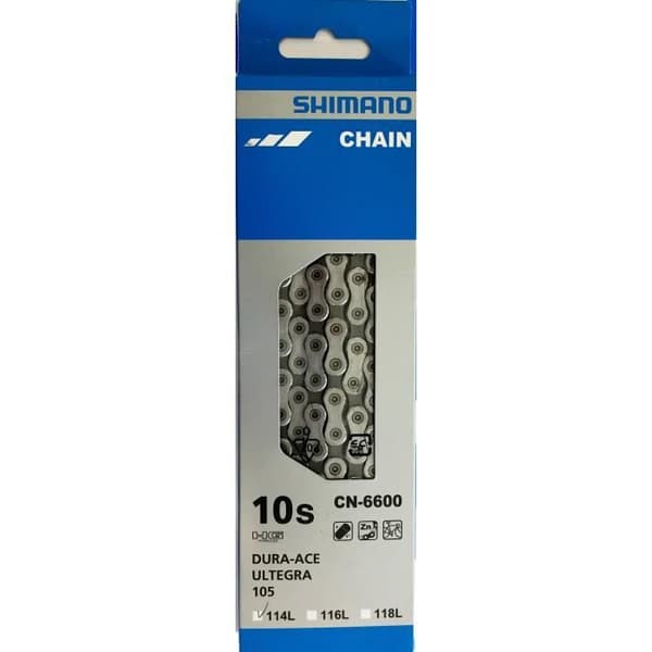 Ultegra 10-växlad kedja. - SHIMANO - 114 länkar - Blandat - Grå