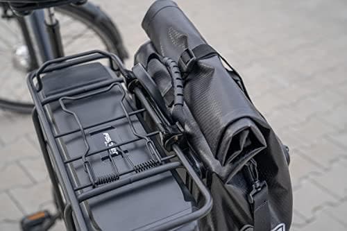 FISCHER cykeltaske Tour, sort vandtæt materiale, med svejsede sømme, med - 1 stk (50649)