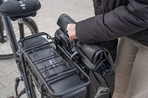 FISCHER cykeltaske Tour, sort vandtæt materiale, med svejsede sømme, med - 1 stk (50649)